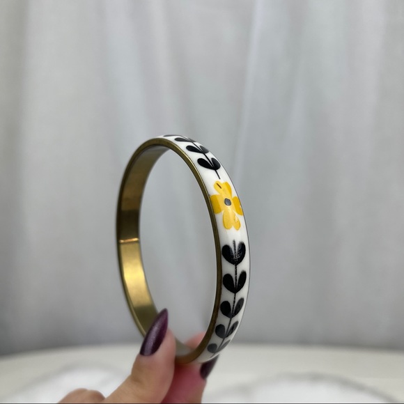 🚫SOLD🚫 NWOT Golden Yellow Flower Retro Bangle - Picture 14 of 16